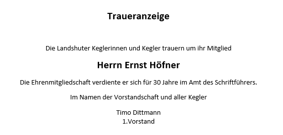 2018 05 traueranzeige hoeffner ernst